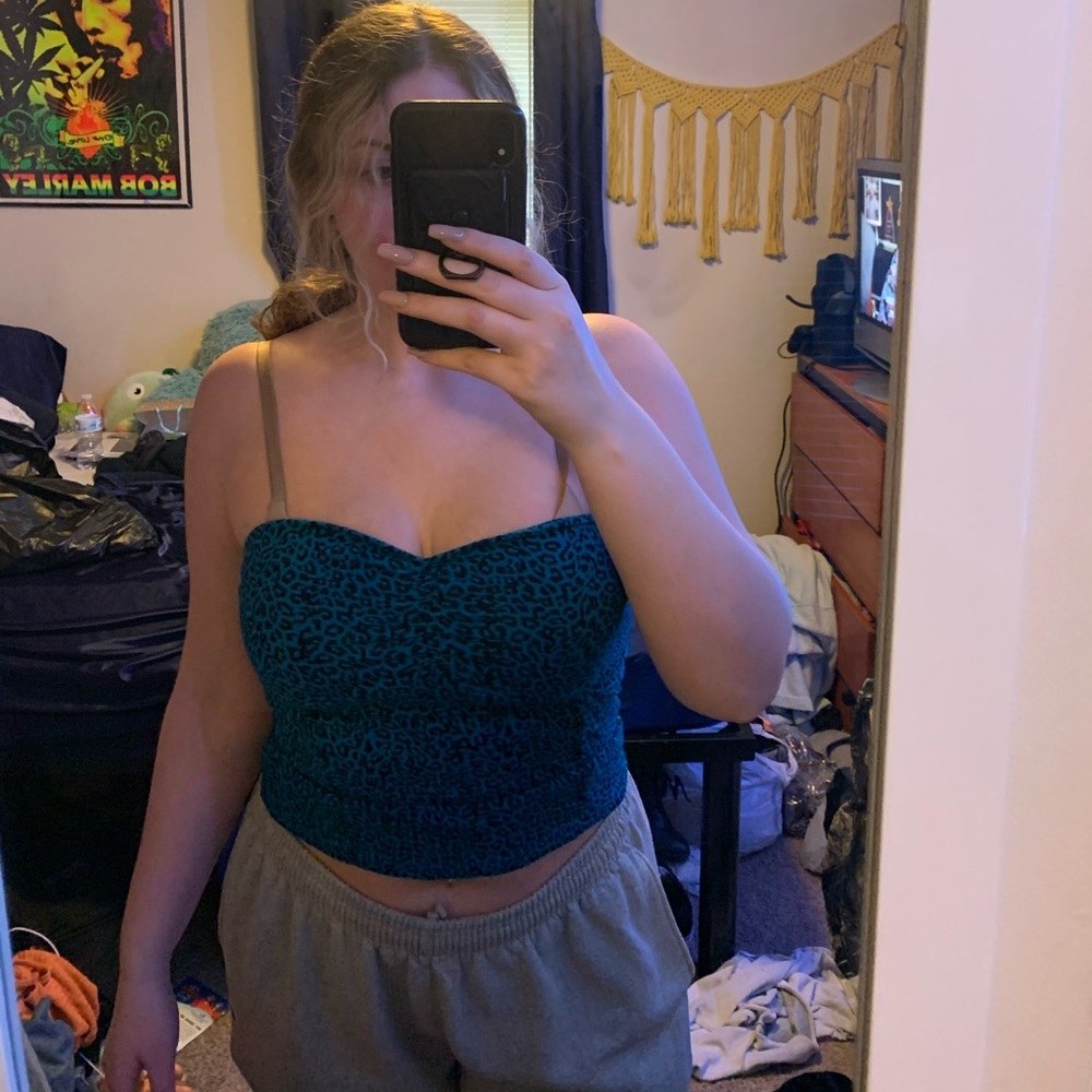 Cheetah tube top
